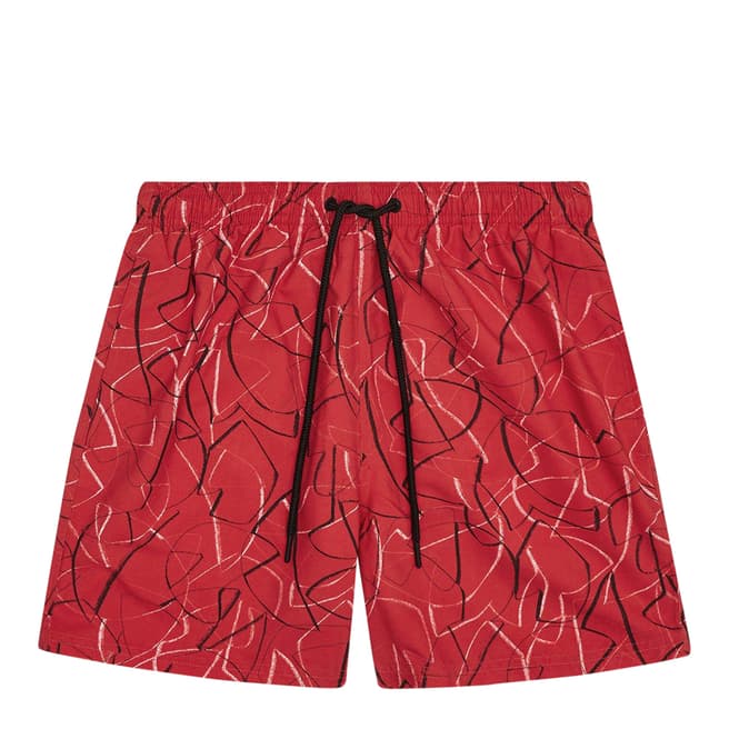 Red Raider Printed Swim Shorts - BrandAlley