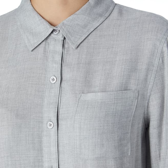 Grey Buttoned Through Shirt - BrandAlley