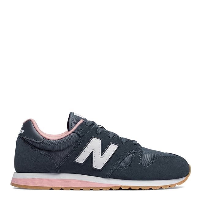 Dark Grey & Pink 520 70s Running Sneaker - BrandAlley