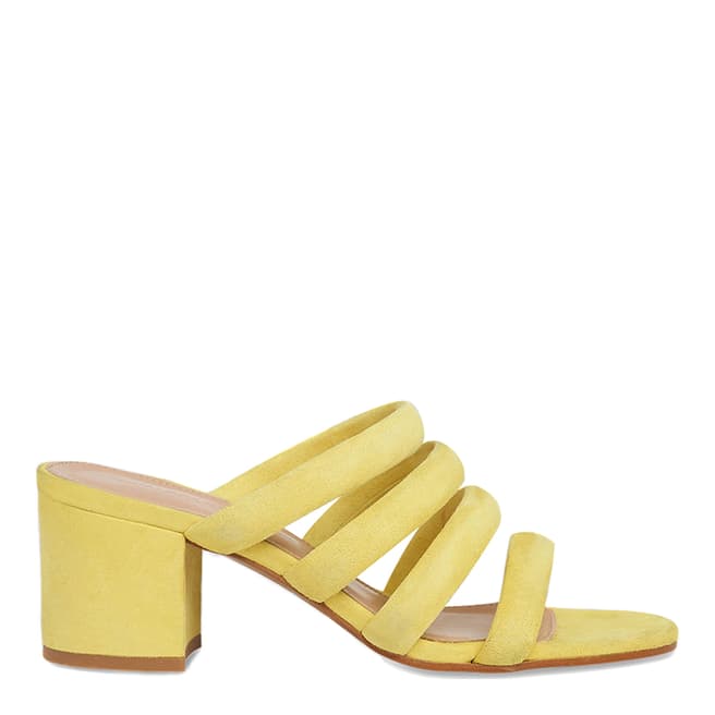 Yellow Amerie Tubular Suede Mules - BrandAlley