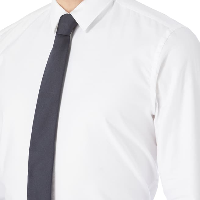 White Eliott Regular Fit Cotton Shirt - BrandAlley