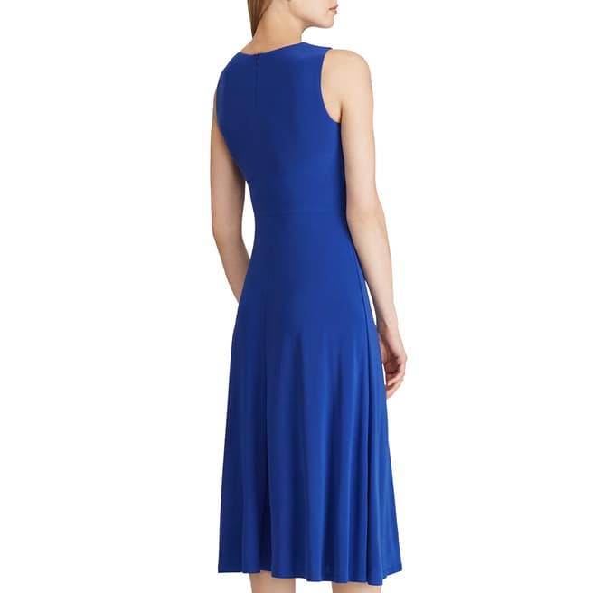 Blue Twisted Jersey Dress - BrandAlley