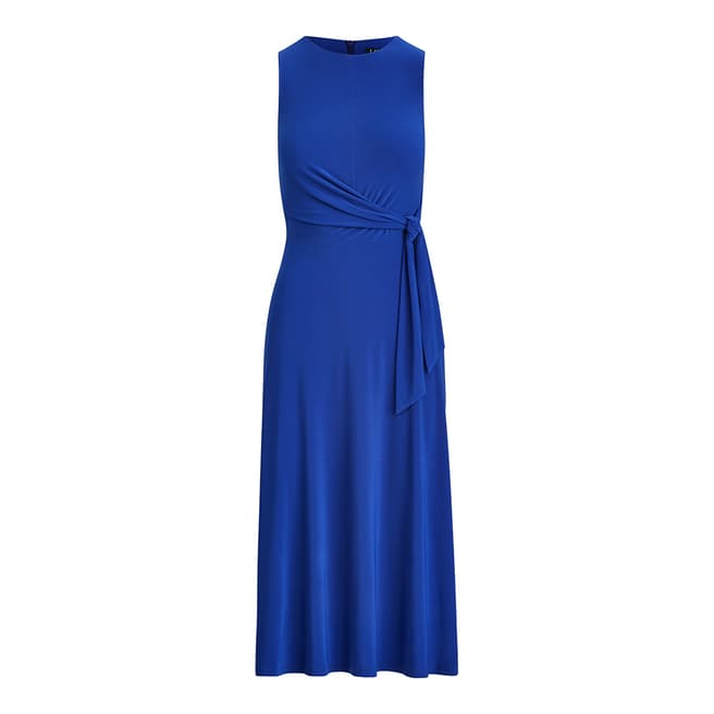 Blue Twisted Jersey Dress - BrandAlley