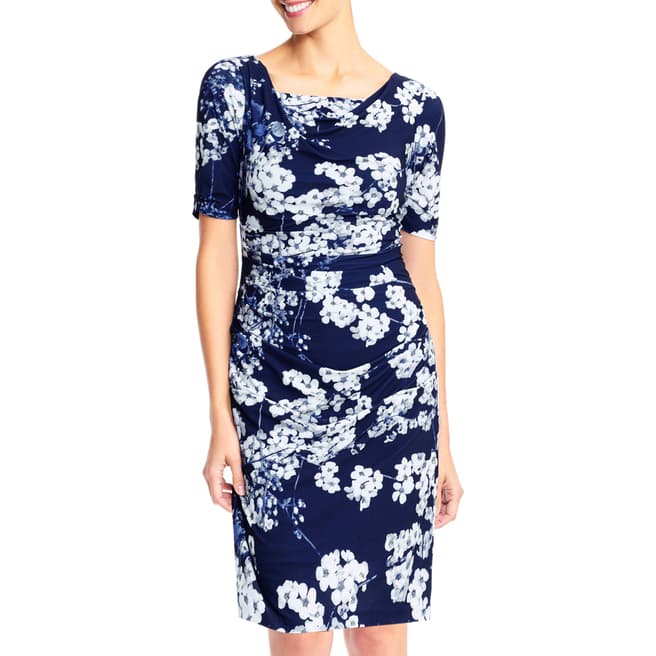 Blue/Multi Blossom Dress - BrandAlley