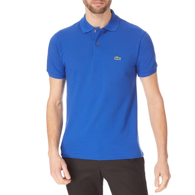 Electric Blue Classic Cotton Polo Shirt - BrandAlley