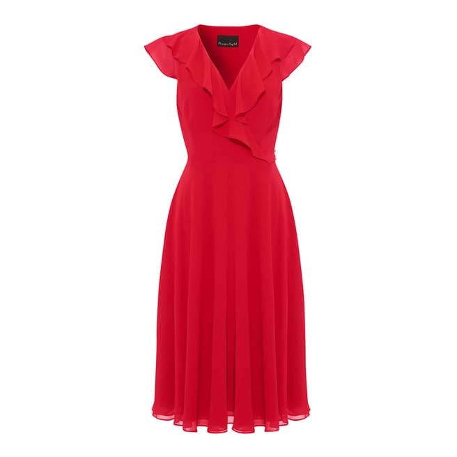 Red Allegra Wrap Dress - BrandAlley