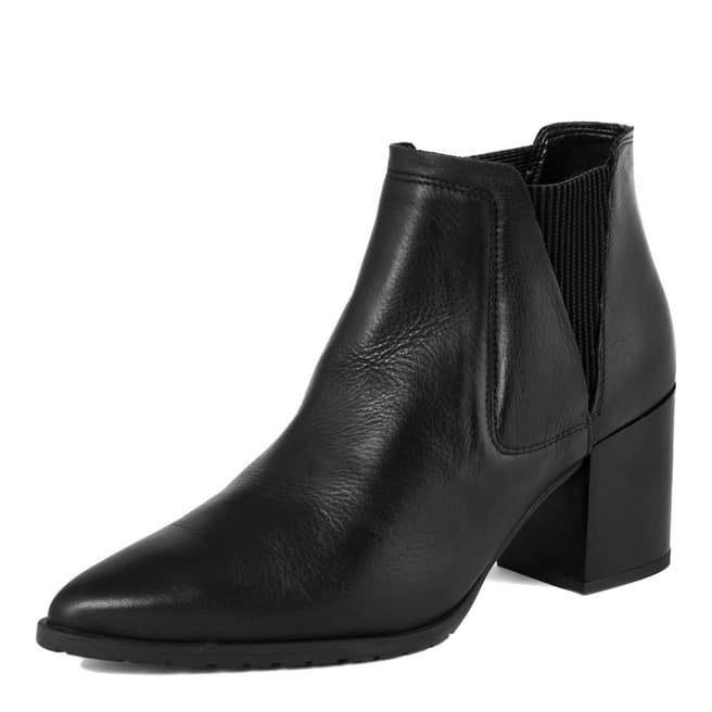 Black Turia Leather Ankle Boot - BrandAlley