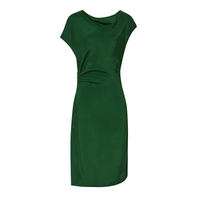 Green Lore Caped Sleeve Dress - BrandAlley