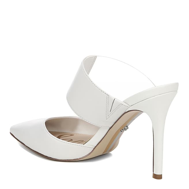 White Leather Hope Mules - BrandAlley
