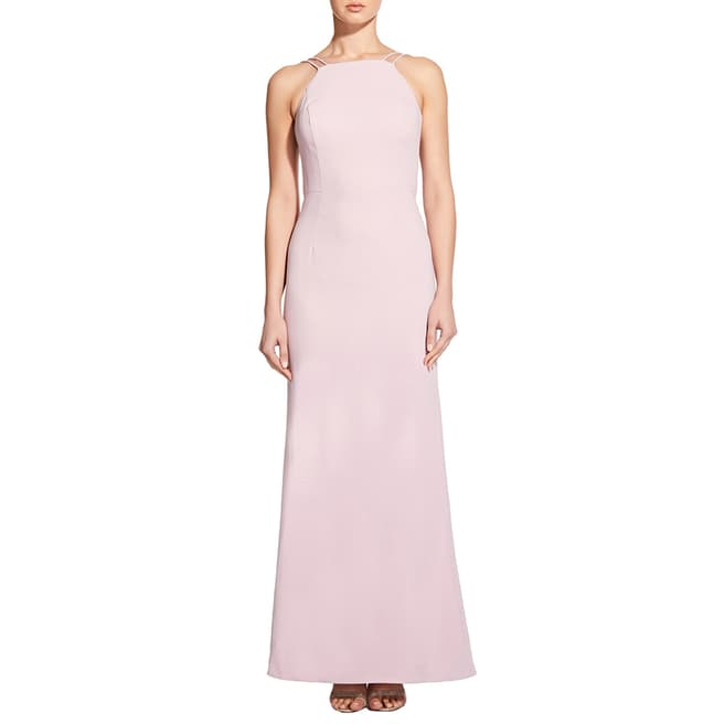 Icy Pink Crepe And Chiffon Gown - BrandAlley