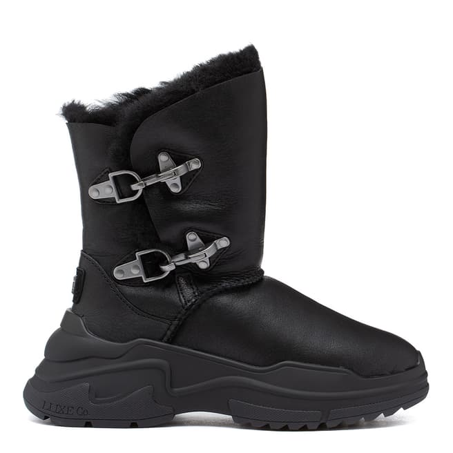 Black X Renegade Calf Boots - BrandAlley