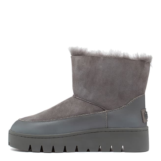 Grey Cameron Ankle Boots - BrandAlley