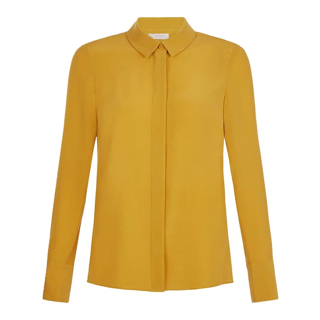 Yellow Odette Silk Shirt - BrandAlley
