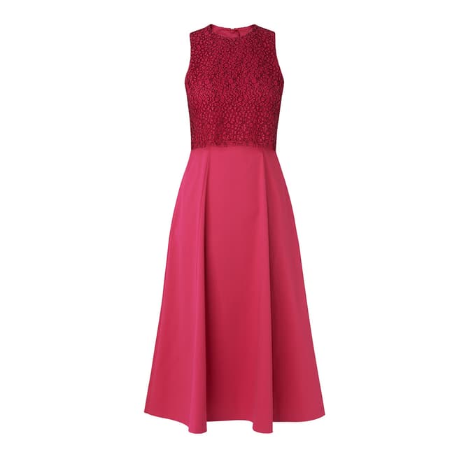 Pink Alecia Lace Bodice Dress - BrandAlley