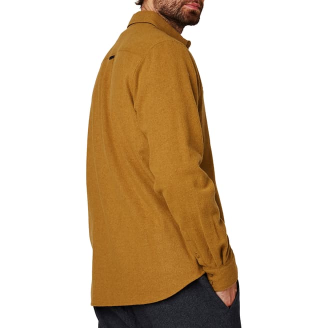 Men's Brown Wool Long Sleeve Shirt - BrandAlley