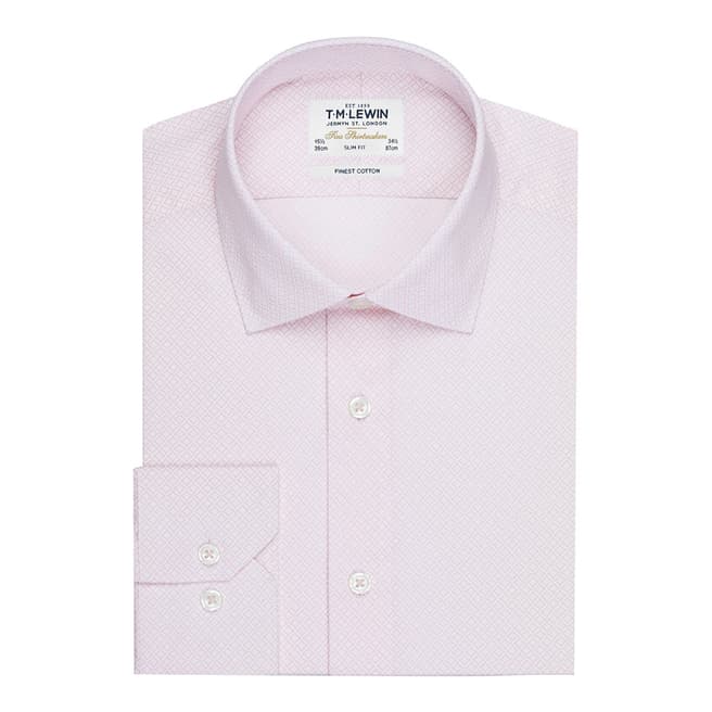 Pink Gyroscopic Print Fitted Shirt - BrandAlley