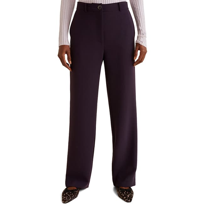 Purple Straight Trousers - BrandAlley