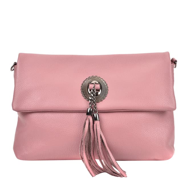 Pink Leather Crossbody Bag - BrandAlley