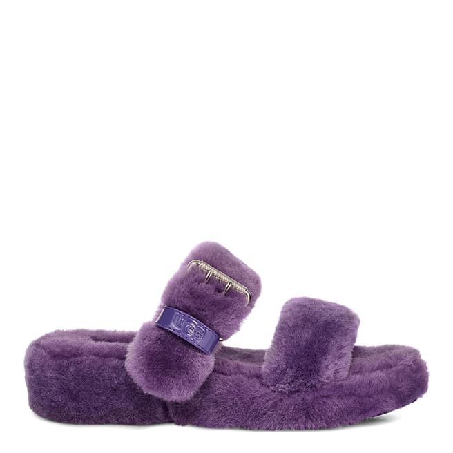 Purple Fuzz Yeah Slippers - BrandAlley