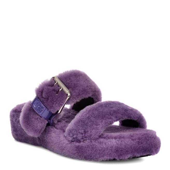 Purple Fuzz Yeah Slippers - BrandAlley