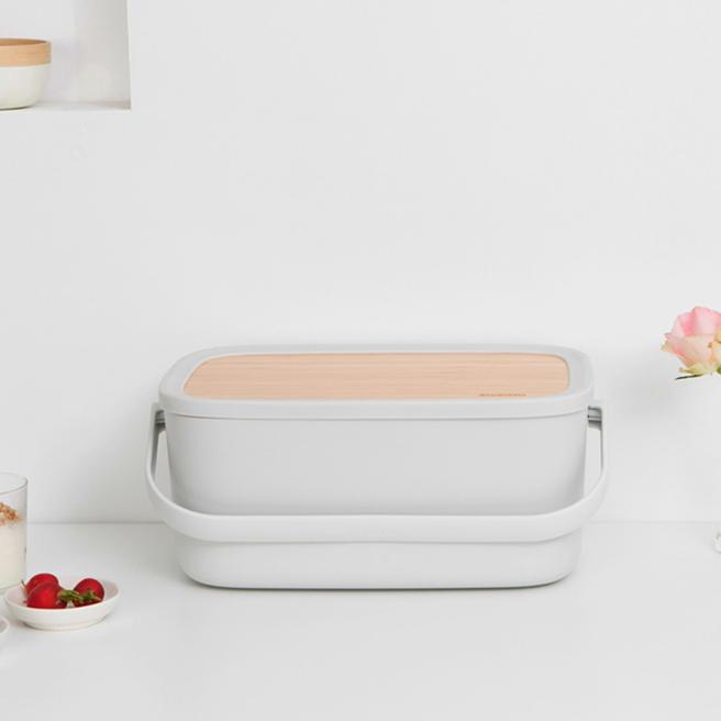 Light Grey Nic Bread Bin BrandAlley