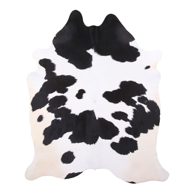 Black & White South American Cow Hide 197x159cm - BrandAlley
