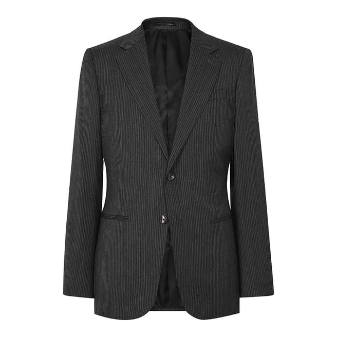 Grey Duke Textured Slim Suit Jacket - BrandAlley