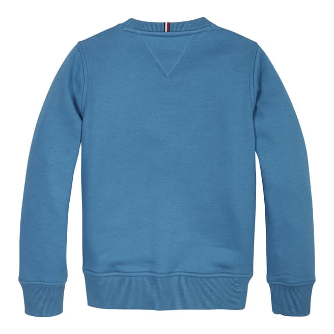 Boy's Blue Logo Embroidered Sweatshirt - BrandAlley
