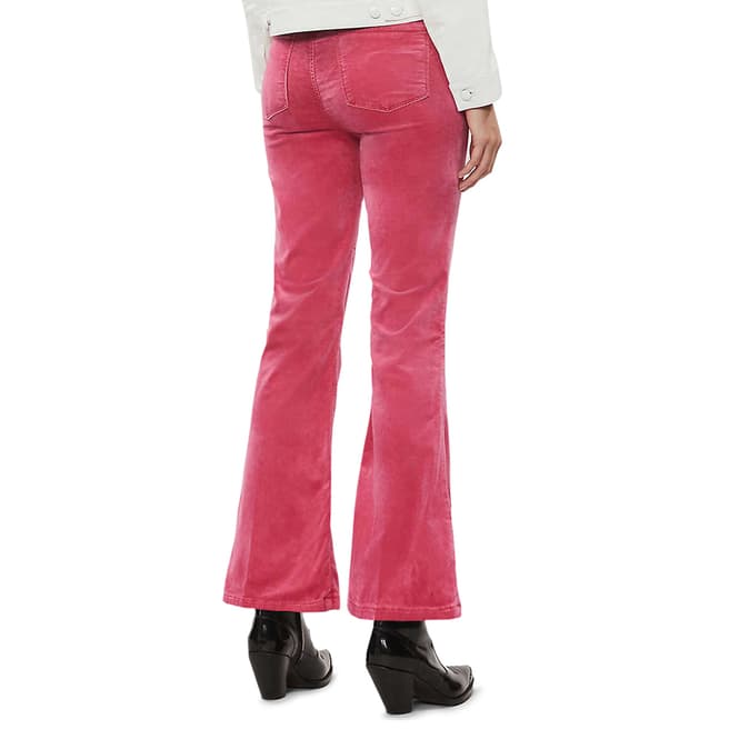 Pink Julia Flared Stretch Jeans - BrandAlley