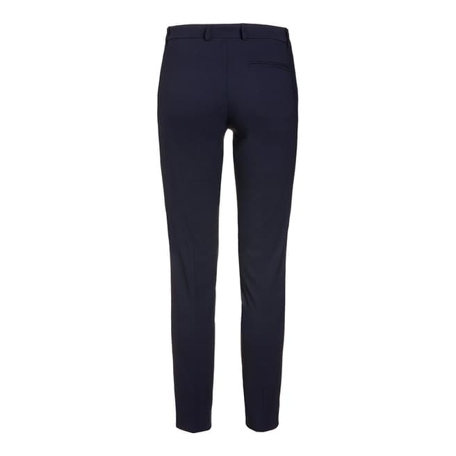 Navy Brushed Tech Stretch Trousers - BrandAlley