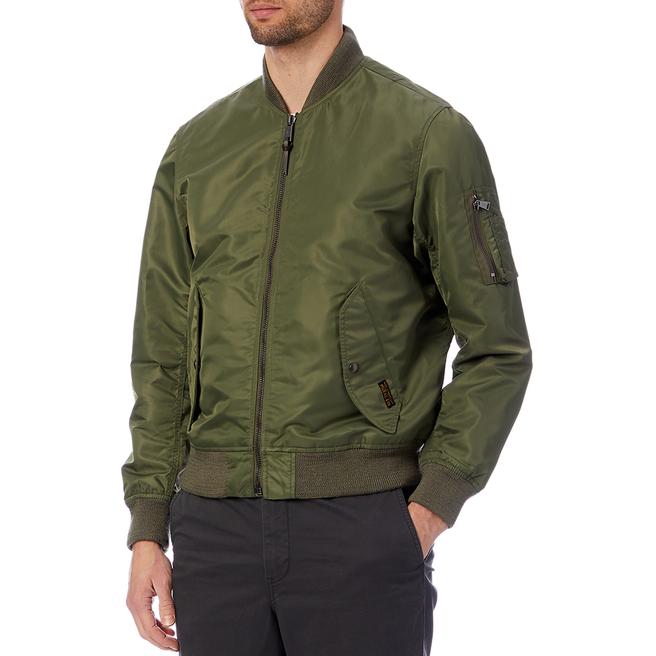 Khaki Military Bomber Jacket BrandAlley