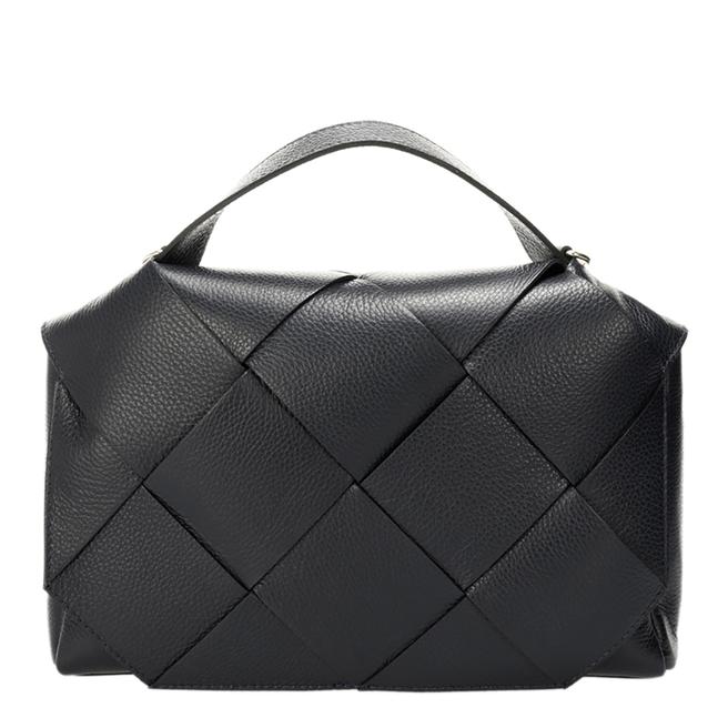 Black Leather Top Handle Bag BrandAlley