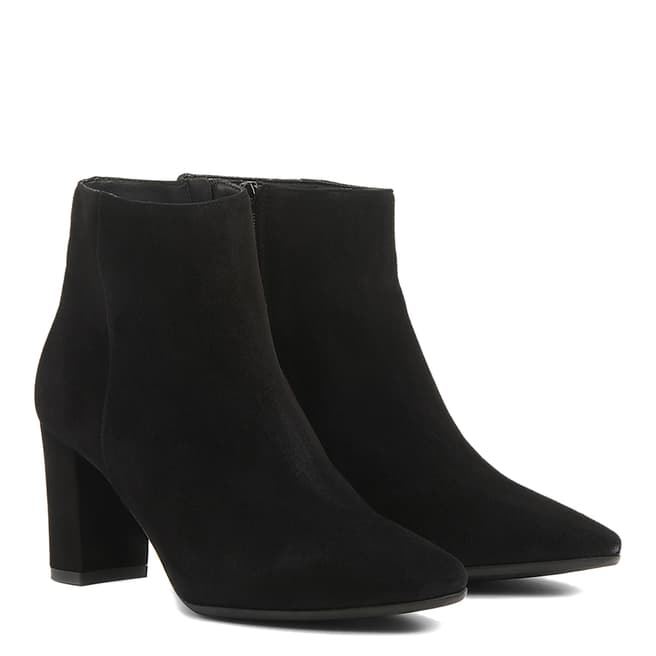 Black Suede Sira Ankle Boots - BrandAlley