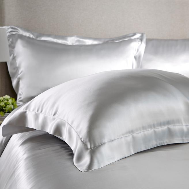 Silk Oxford Pillowcase, Grey BrandAlley