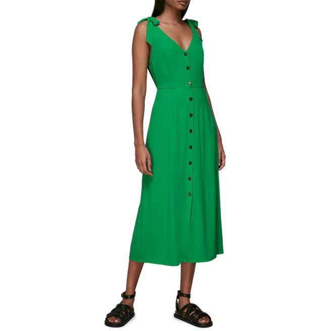 Green Hanna Tie Shoulder Dress BrandAlley