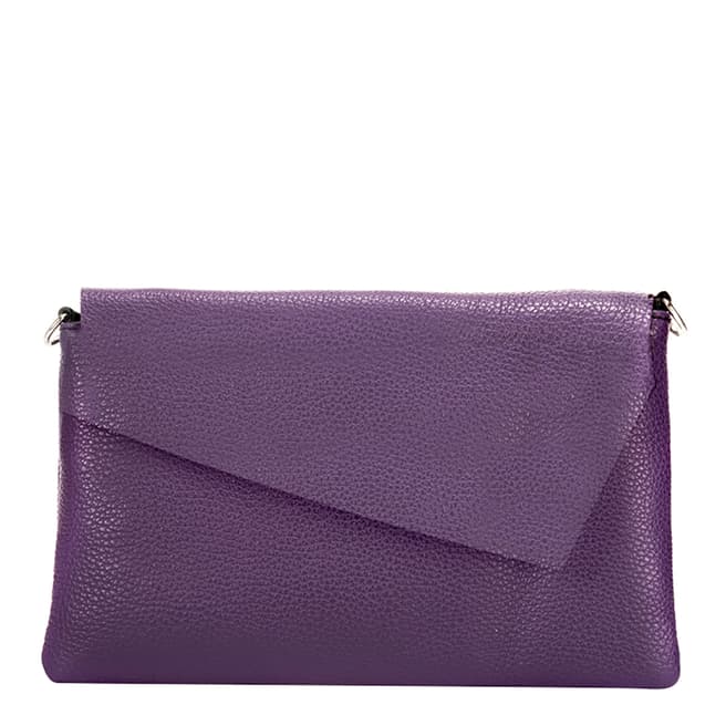 Purple Leather Crossbody Bag - BrandAlley