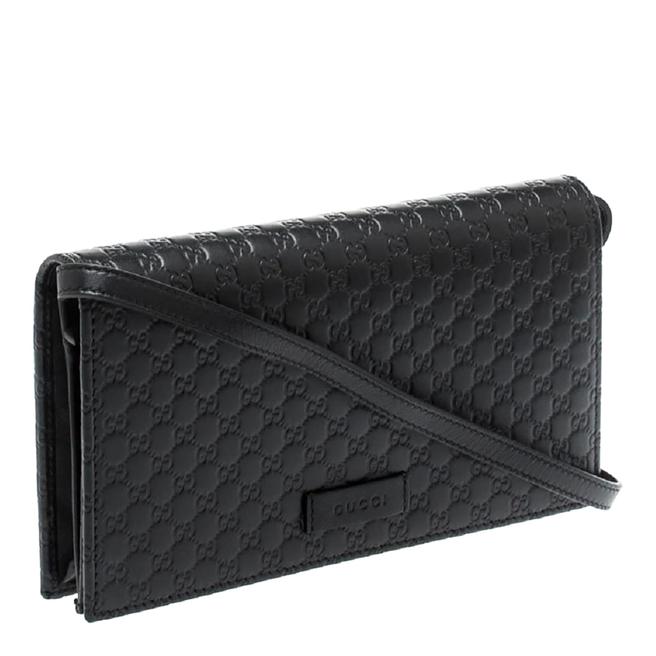 Women's Gucci Black Leather Flap Crossbody Bag BrandAlley