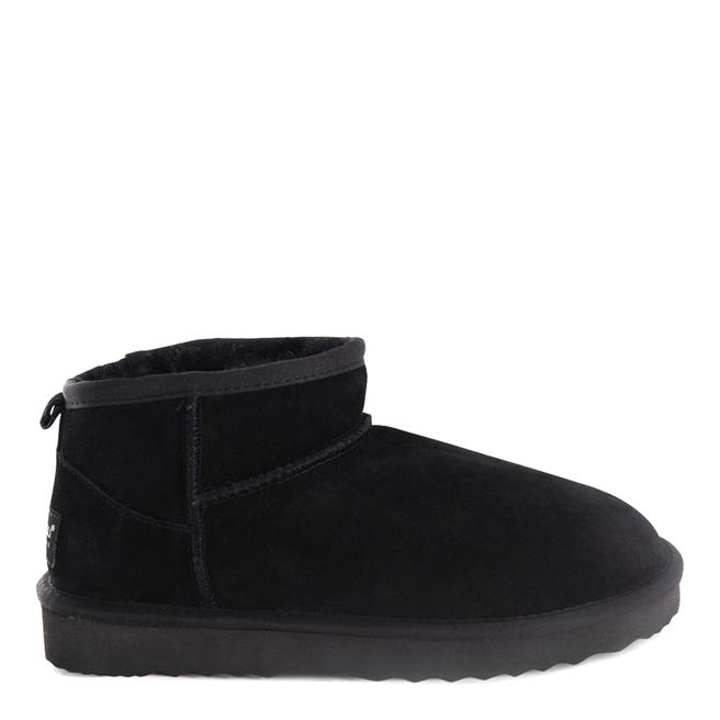Black Suede Ultra Low Noosa Boots BrandAlley