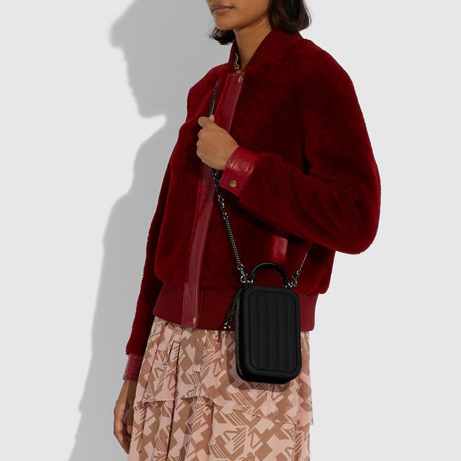 Black Alie Camera Bag With Quilting BrandAlley