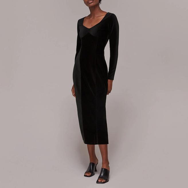 Black Cord Midi Dress BrandAlley