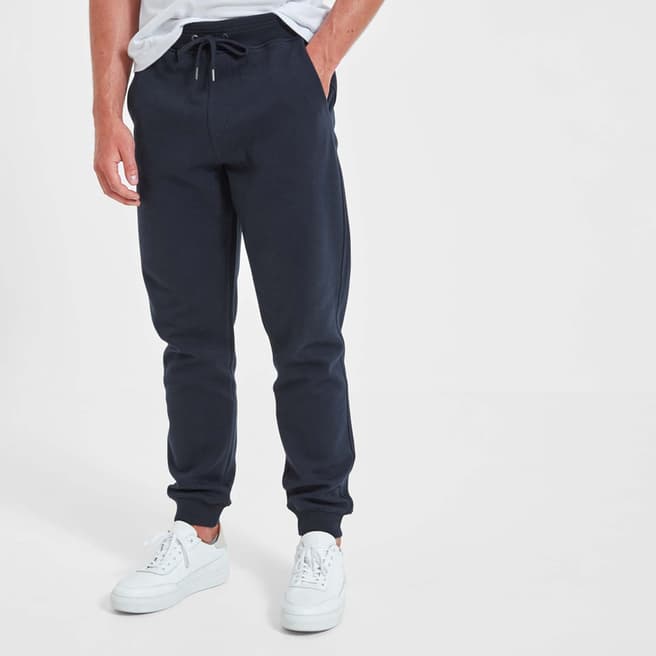 Navy Falmouth Cotton Blend Joggers - BrandAlley