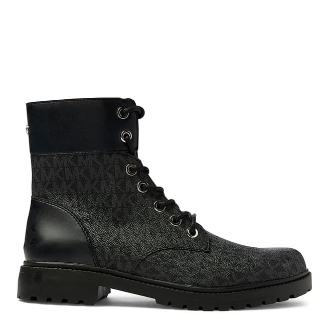 Black Alistair Military Style Boot - BrandAlley