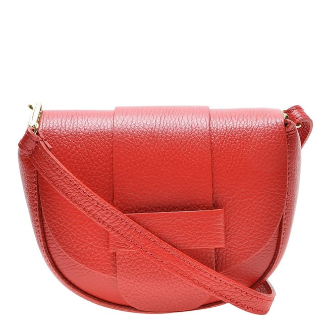 Red Leather Shoulder bag - BrandAlley