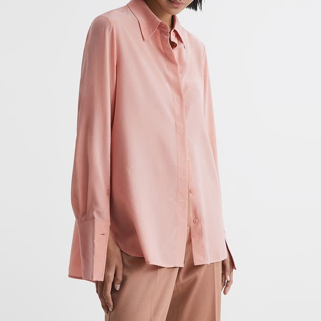 Pale Pink Kia Silk Shirt - BrandAlley