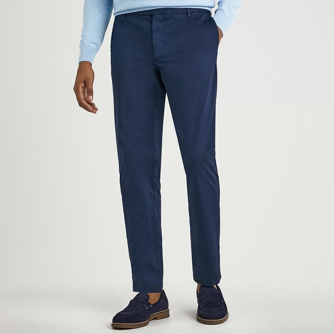 Navy Tapered Trousers - BrandAlley