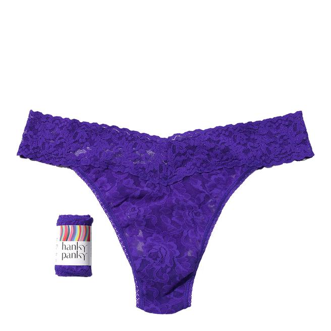 Hanky Panky Perizoma Original Rise In Pizzo - Verde Scuro, Taglia Unica (4-14), Made In USA