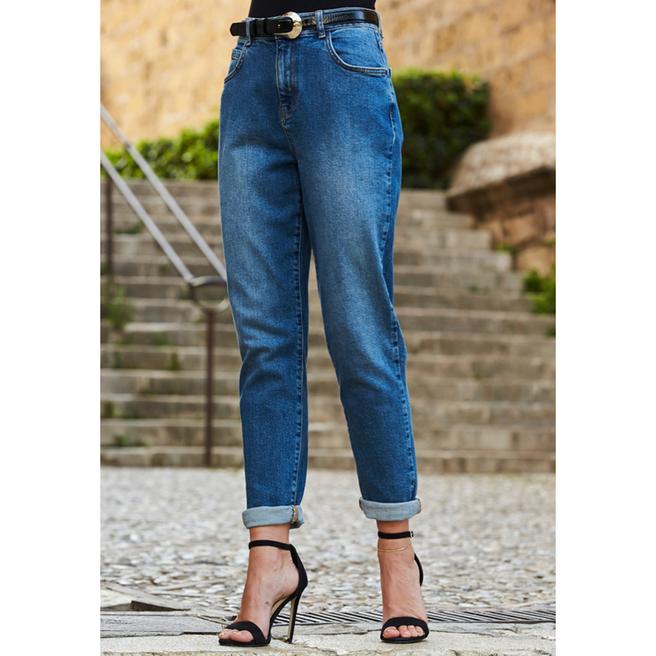 Mid Blue Slim Leg Mom Jeans BrandAlley