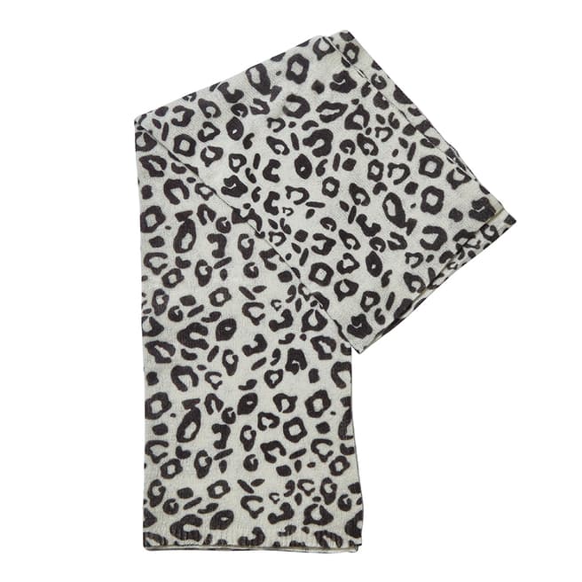 Leopard Printed Cashmere Scarf - BrandAlley