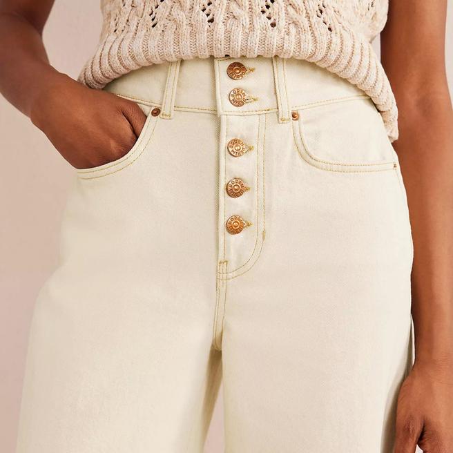 Cream Wide Leg Jeans BrandAlley