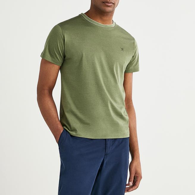 khakis brand blue square print shirt